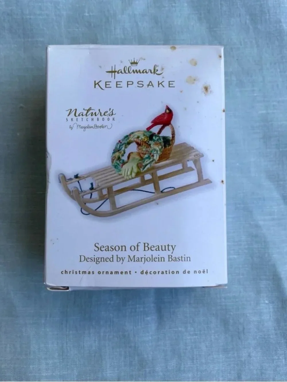 Hallmark 2010 Marjolein Bastin Season of Beauty Nature's Sketchbook ornament